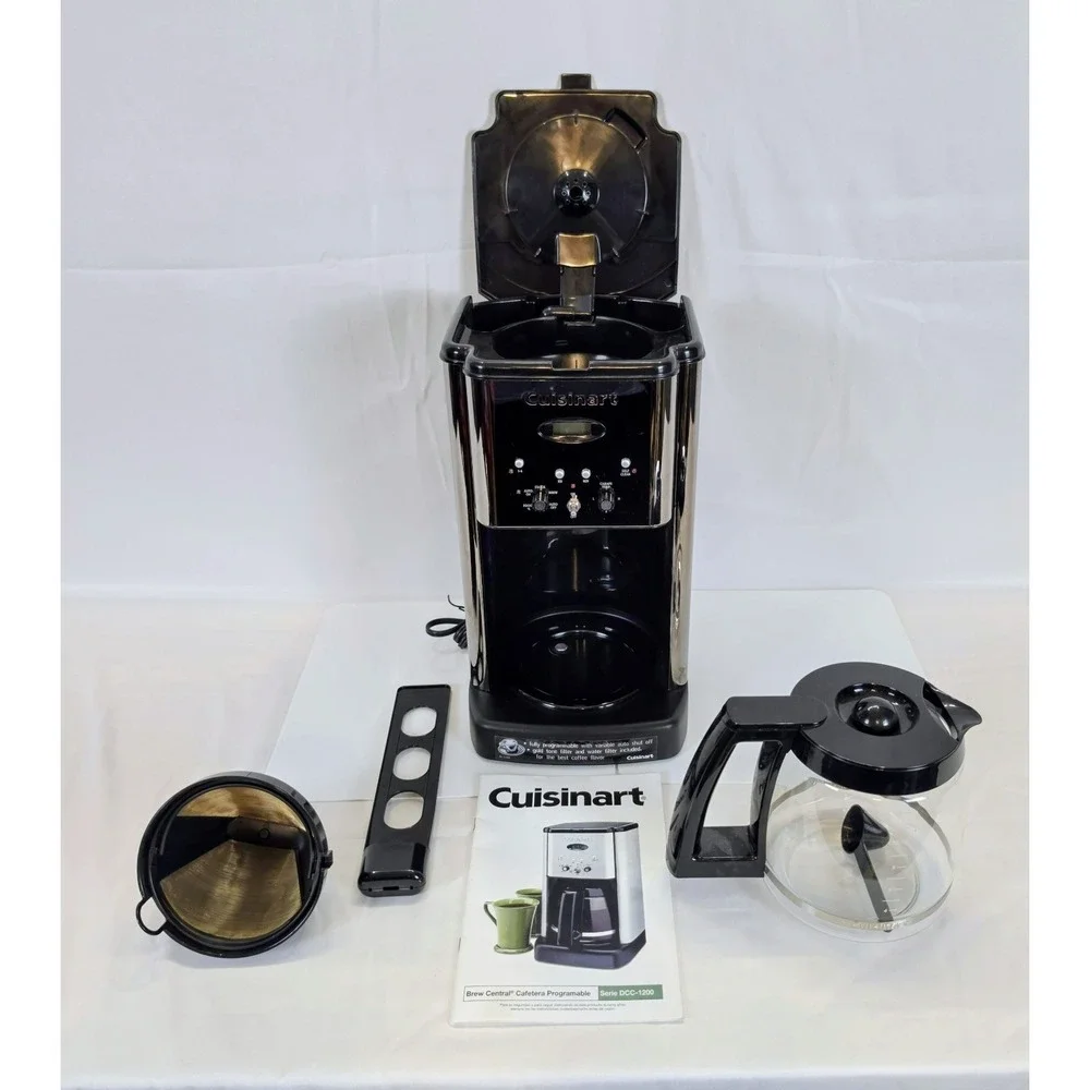 Cuisinart Stainless Brew Central 12 Cup Programmable Coffee Maker DCC-1200 NEW!‎